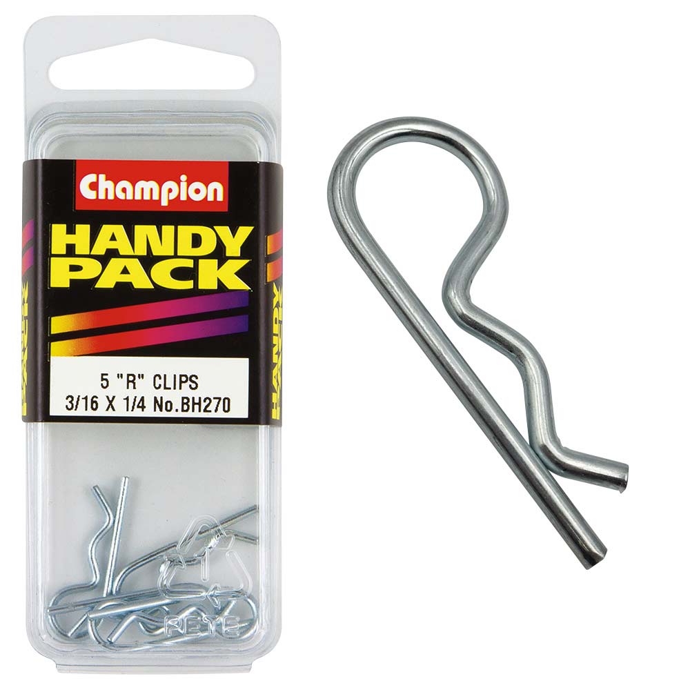 Champion 3/16In - 1/4In Shaft R-Clips