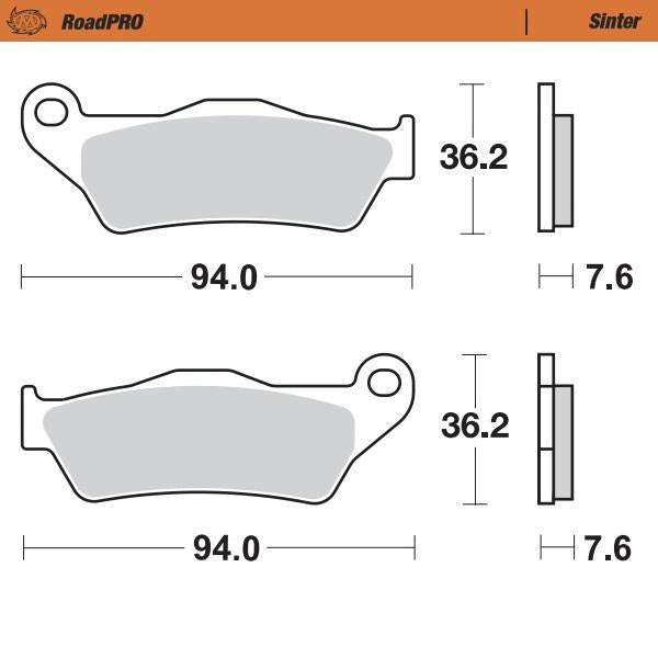 Brake Pads Rear Moto Master Sintered For Aprilia Bmw Ducati Harley Davidson Ktm