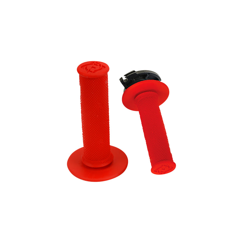 Defy Mx Lock On Grips Hot Laps Red