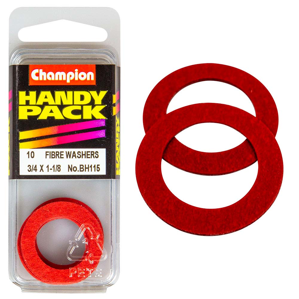 Champion 3/4In X 1-1/8 Fibre Washer 1/32In Thick