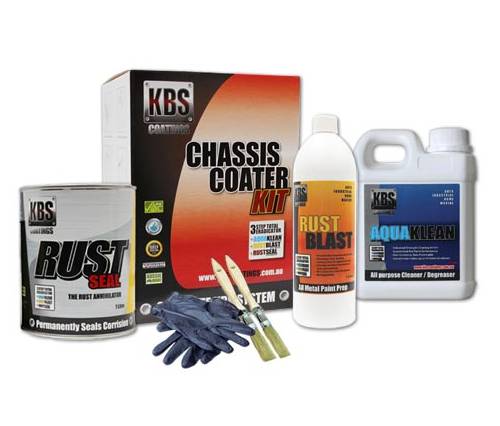 Kbs Chassis Coater Kit For Full Size Car Or Ute Gloss Black