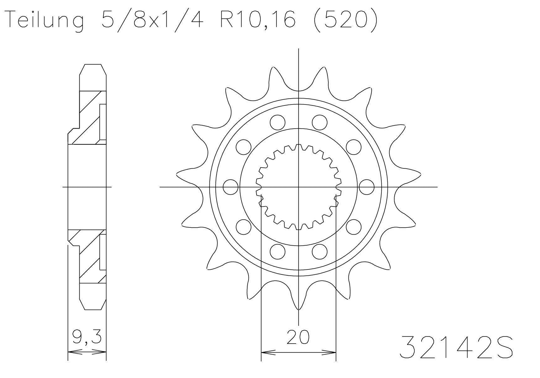 Sprocket Front Moto Master 13T Kawasaki Kx250F 06-20