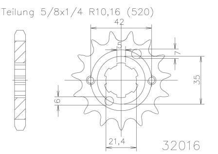 Sprocket Front Moto Master Kawasaki Kx450F 06-23 Klx450R 08-23 Kx450X 21-23 13T