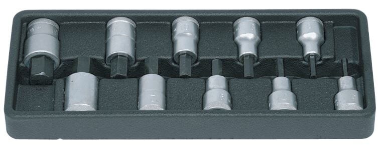 Gedore In19 Pm-10 Inhex Allen Key Socket Set (5Mm - 19Mm)