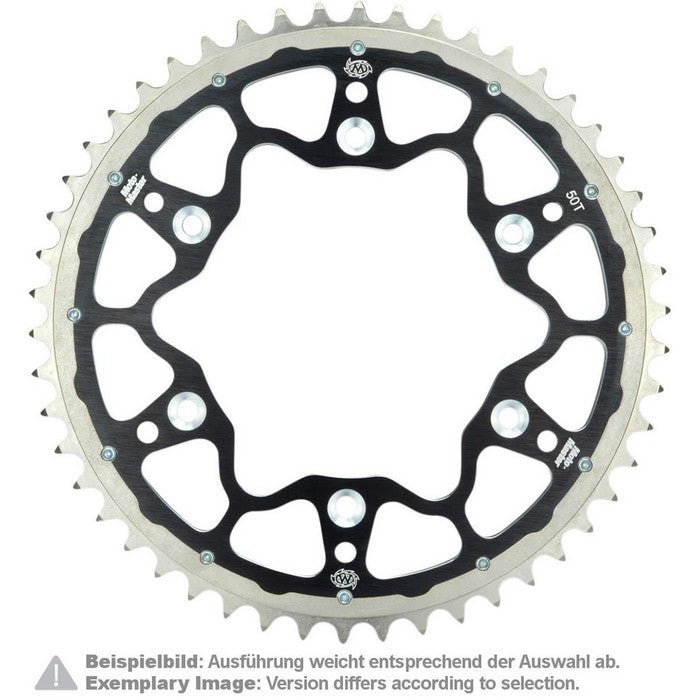 Sprocket Rear Moto Master Fusion Dual Ring Kawasaki Kx125 Kdx200 Kdx220 Kx250 Klx250 Klx300  Black