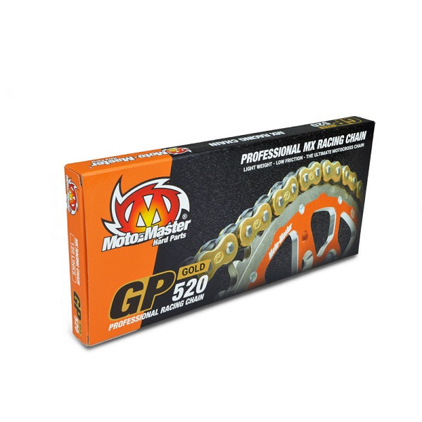 Chain 520 - 120 Link Moto-Master Gp Gold  Mx Racing