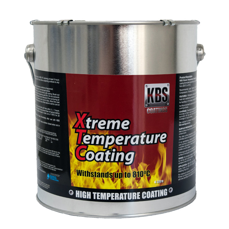 Kbs Xtc Xtreme Temp Coating Satin Black 4 Litre