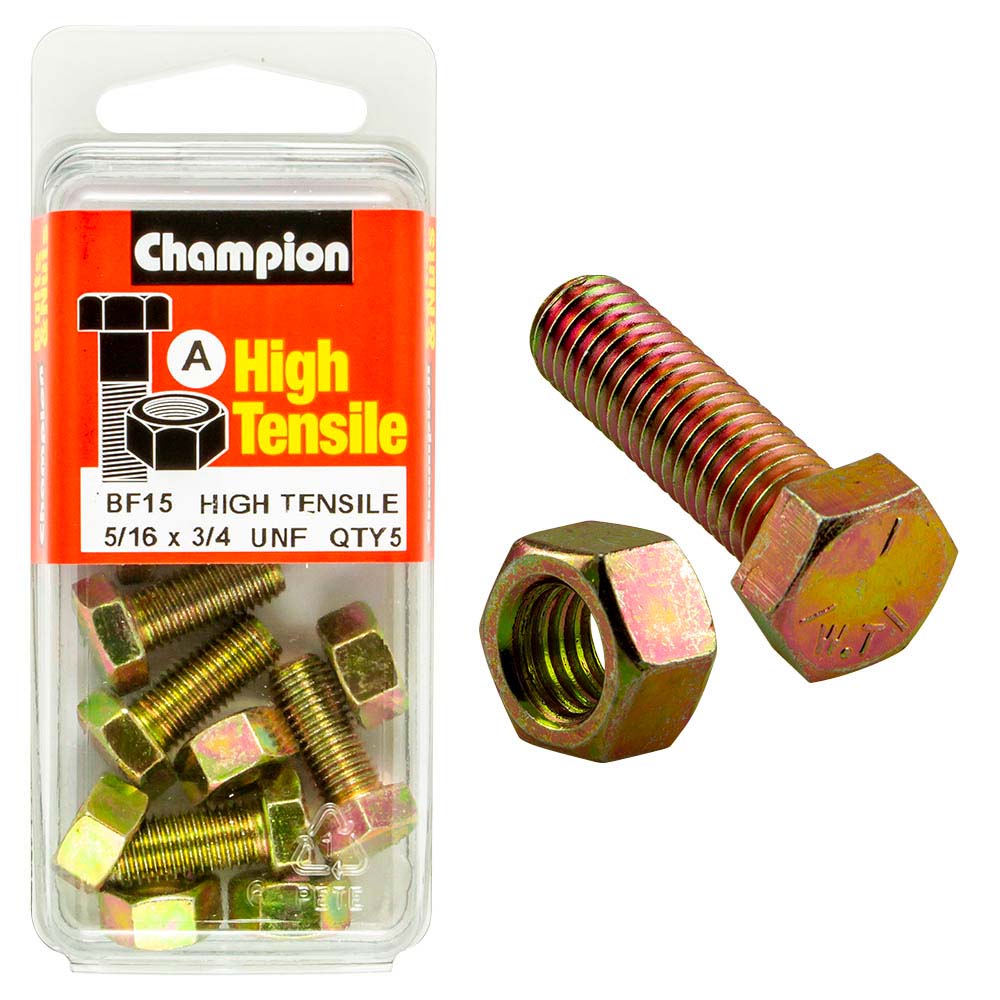 Champion 3/4In X 5/16In Set Screw & Nut (A) - Gr5