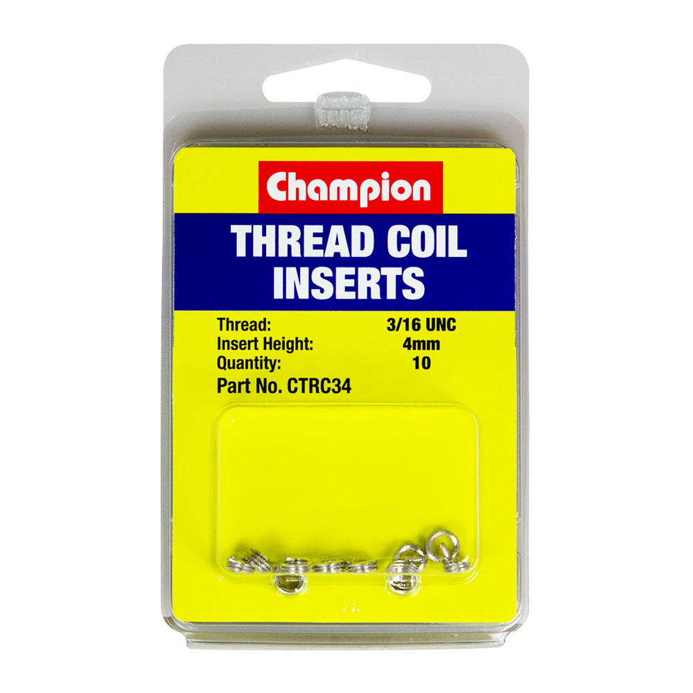 Champion 3/16In Unc X 4Mm Thread Insert Refills -10Pk