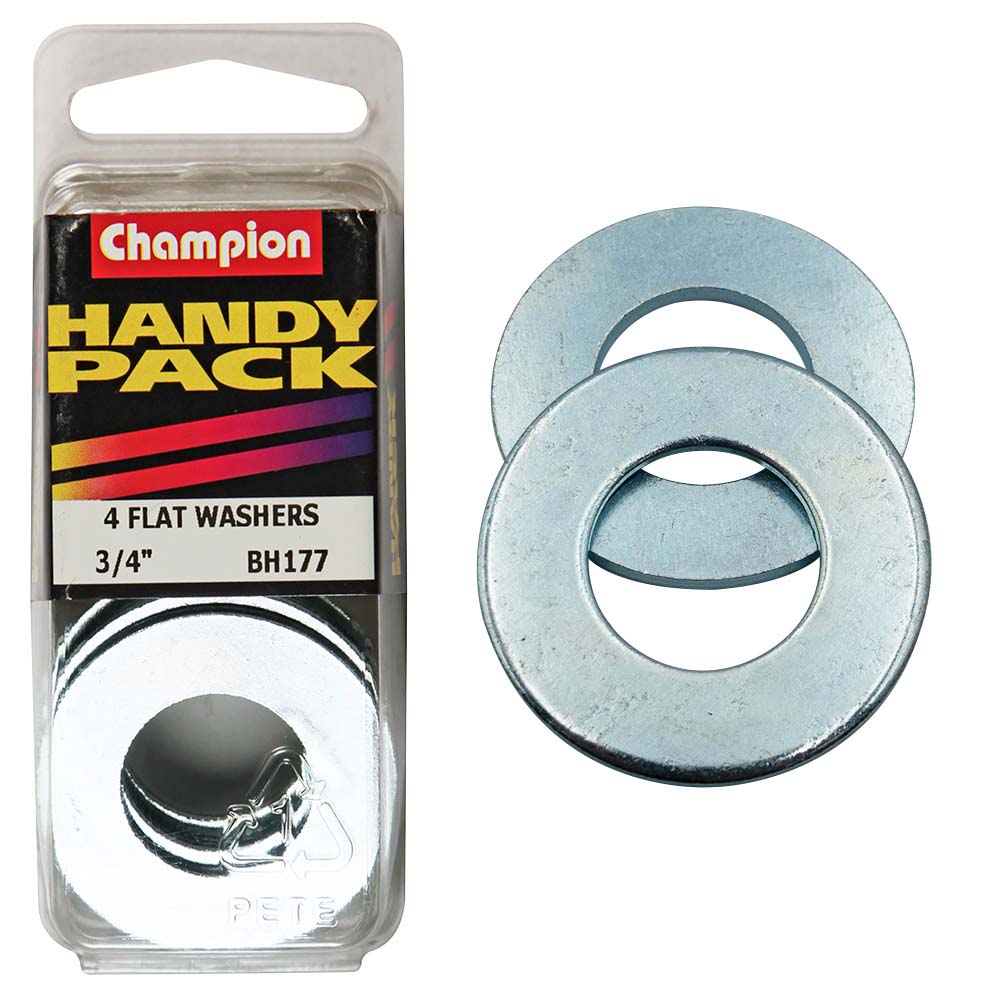 Champion 3/4In Flat Steel Washer