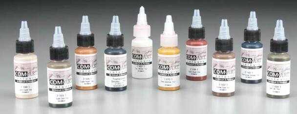 Iwata Medea Com-Art Airbrush And Paintbrush Paints 10Pc Real Deal Weathering Kit By Leslie Eaton