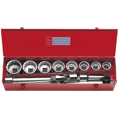 Koken 8200M Socket Set 12Pt 12Pc 1"Dr 35-63Mm