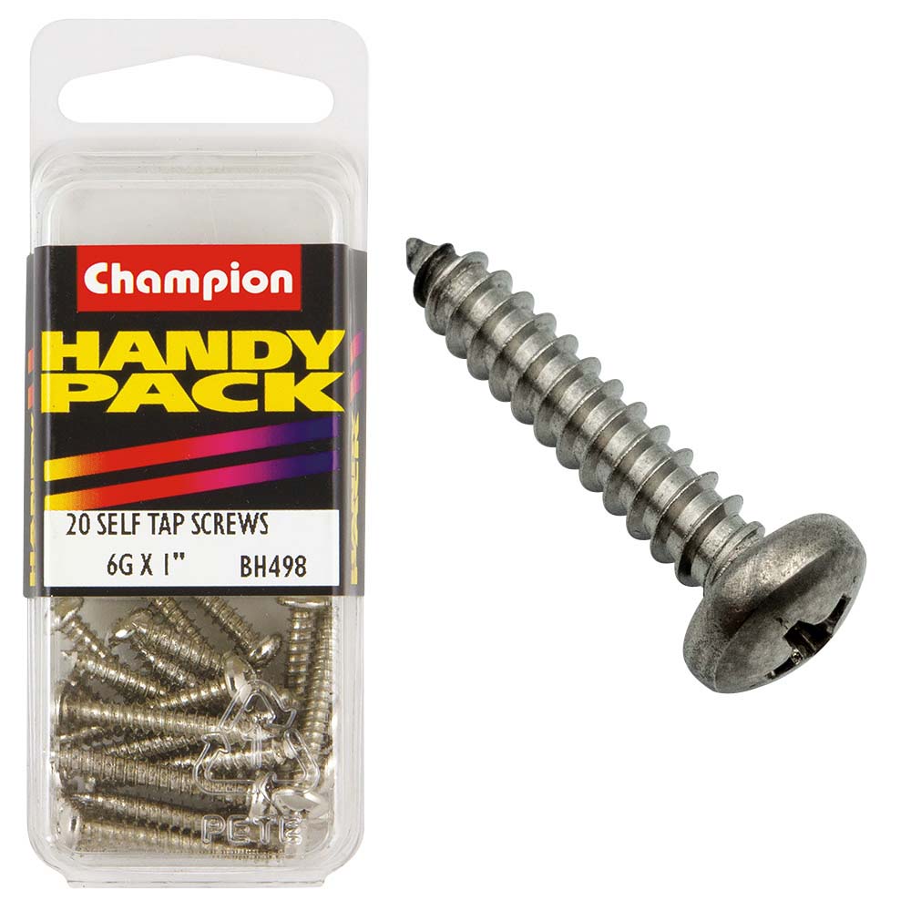 Champion 6G X 1In S/Tap Set Screw - Pan Hd