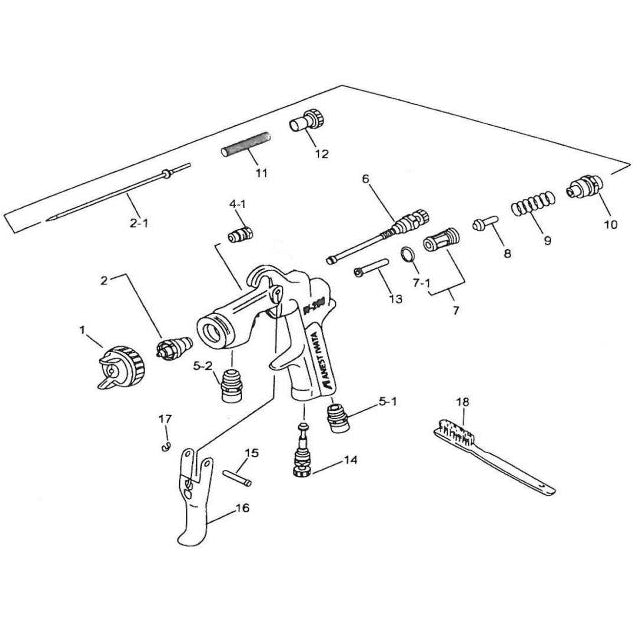 Iwata Fluid Nozzle 1.5Mm For W200