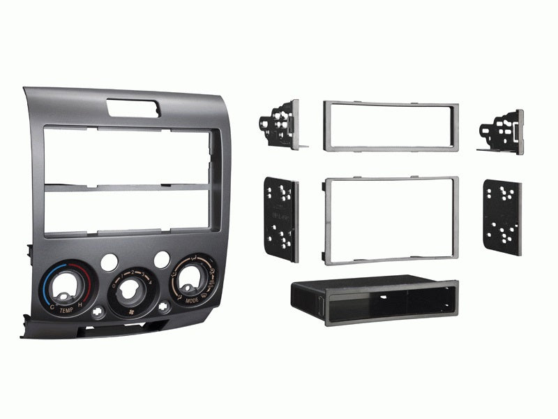 Fitting Kit Mazda Bt-50 / Ford Ranger 2007 - 2011 Din & Double Din (Silver)