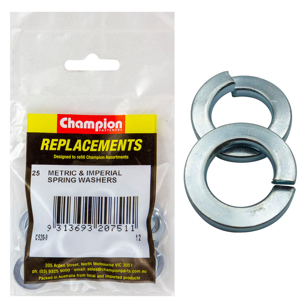 Champion 1/2In Flat Section Spring Washer -25Pk