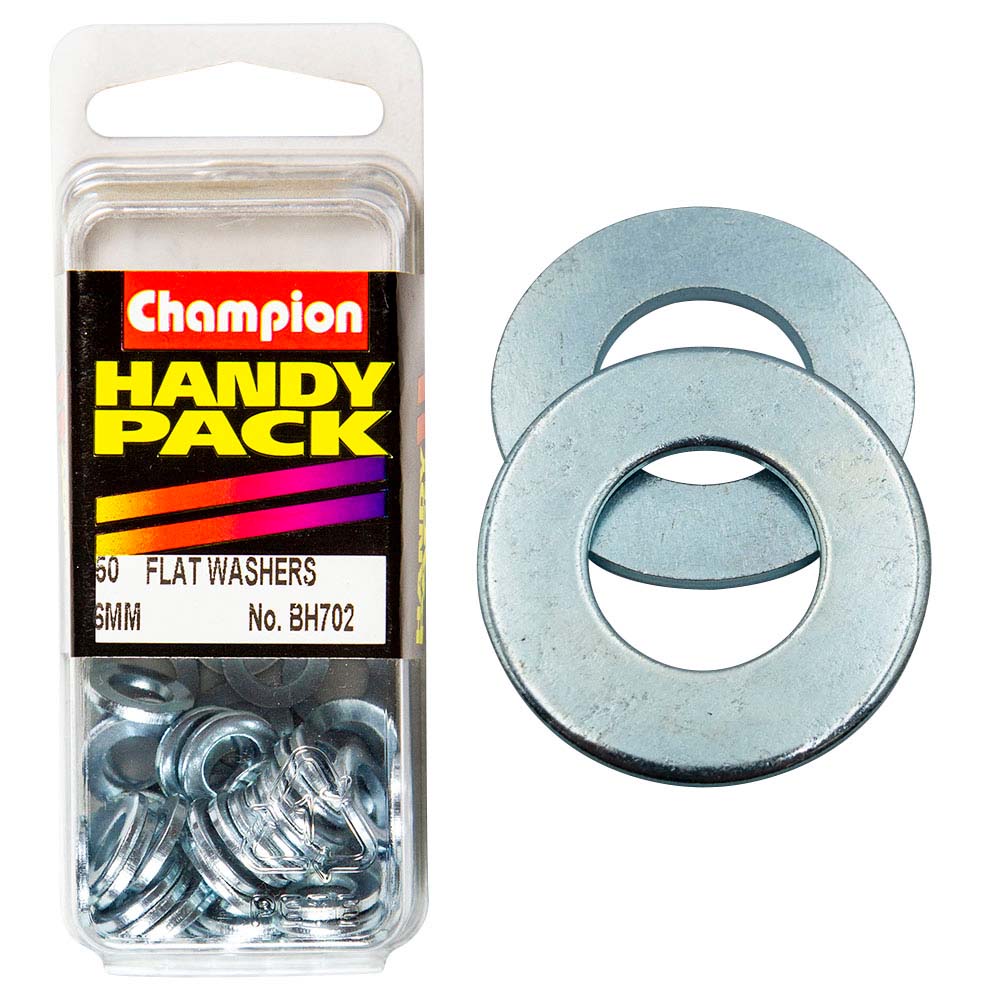 Champion M6 Flat Steel Washer