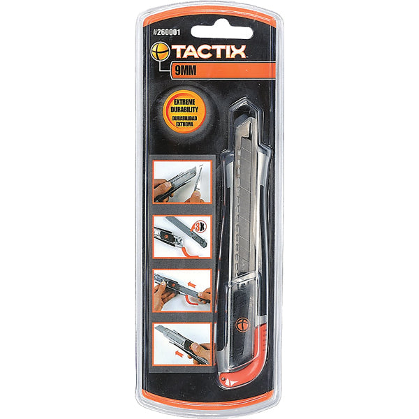 Tactix Knife Snap-Off 9Mm Zinc-Al Alloy Handle