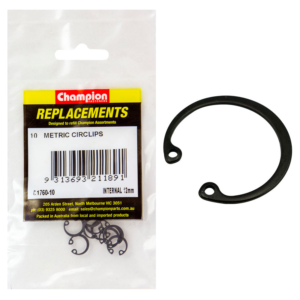 Champion 12Mm Internal Circlip -10Pk