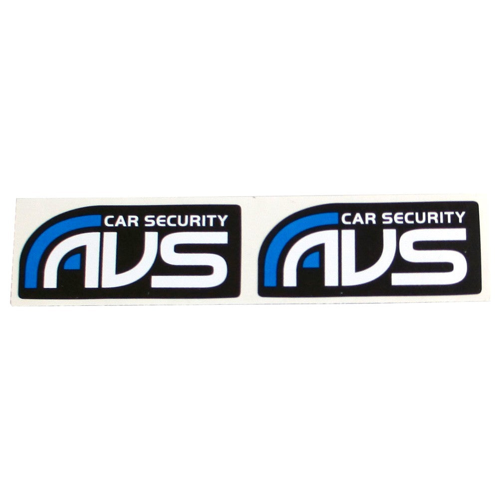 Set Of Two Avs Window Stickers