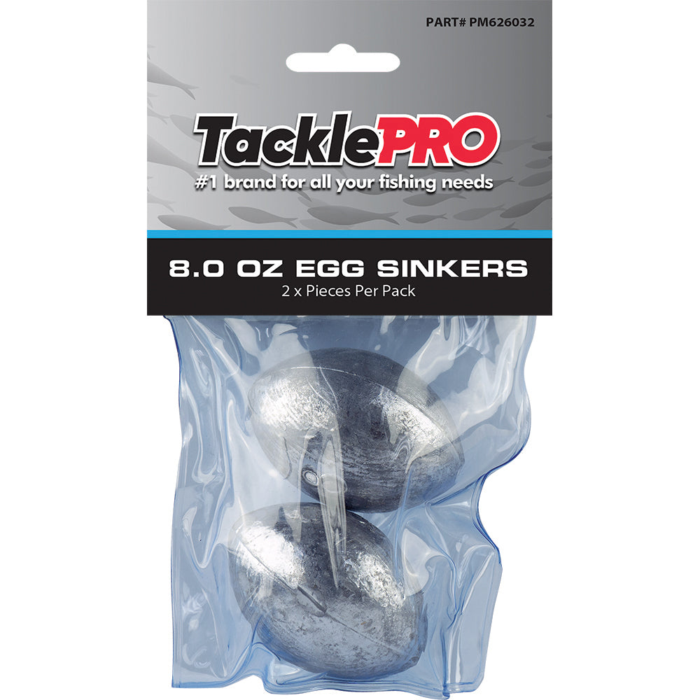 Tacklepro Egg Sinker 8.0Oz - 2Pc