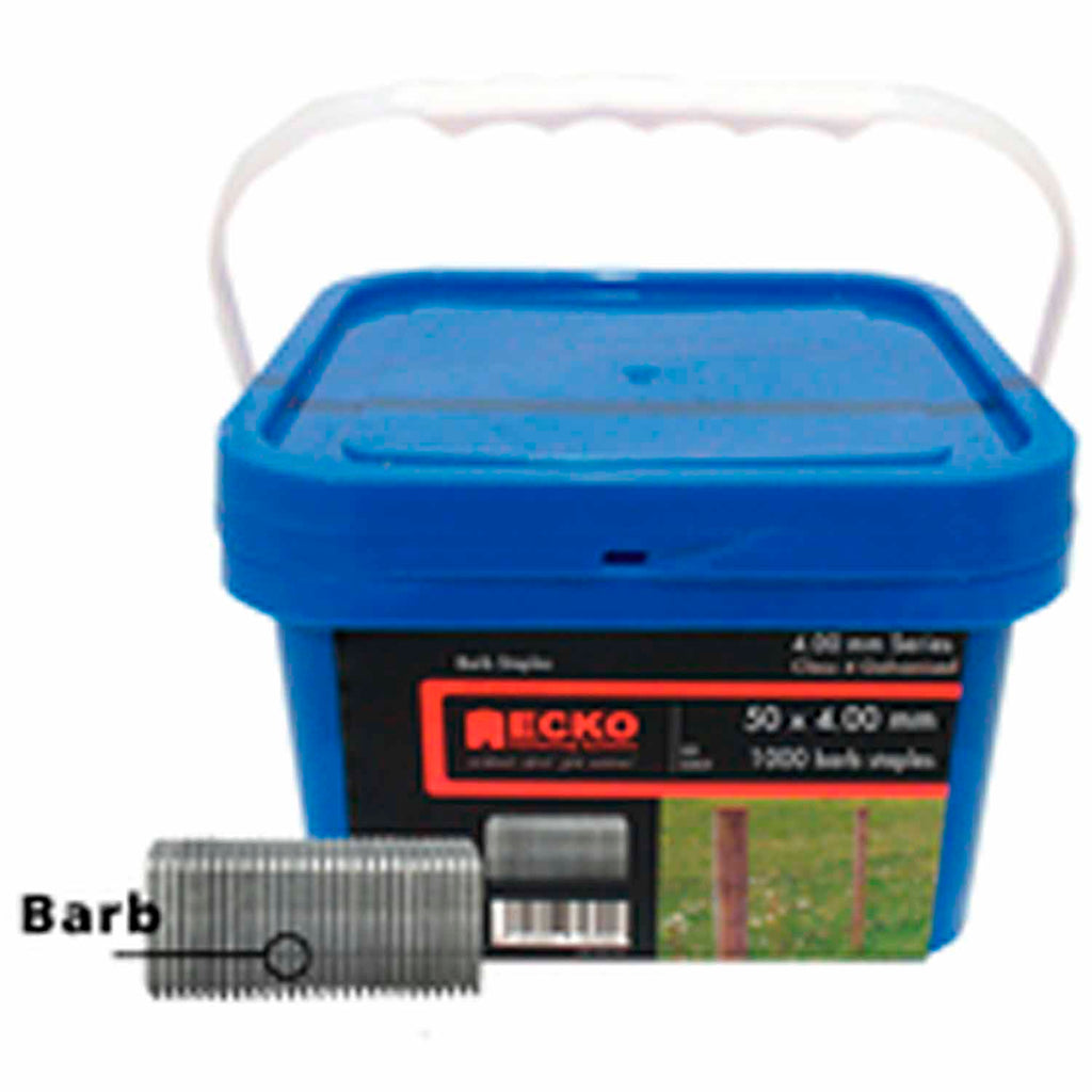 Ecko Battenmaster™ Barbed Staples 50Mm X 4.00 Galvanised (1000 Box)
