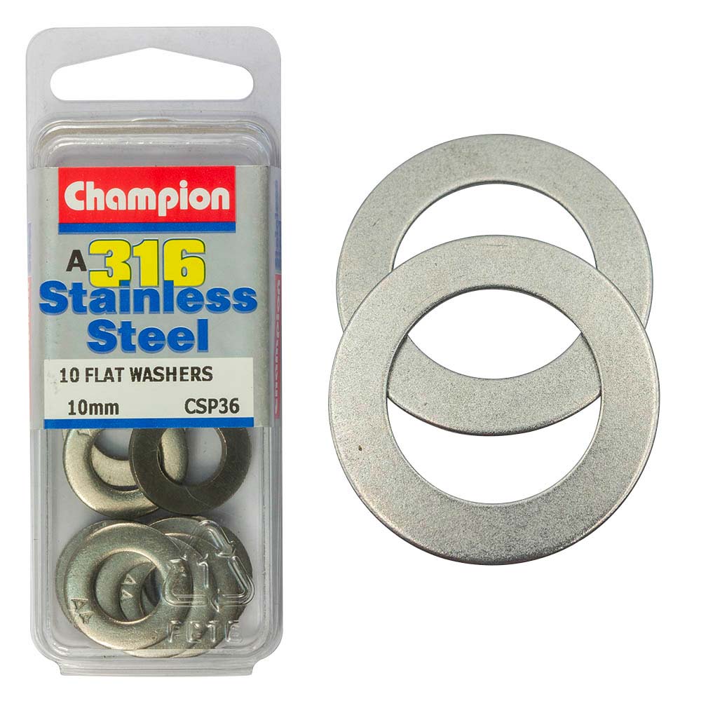 Champion 316/A4 M10 Flat Washer (A)