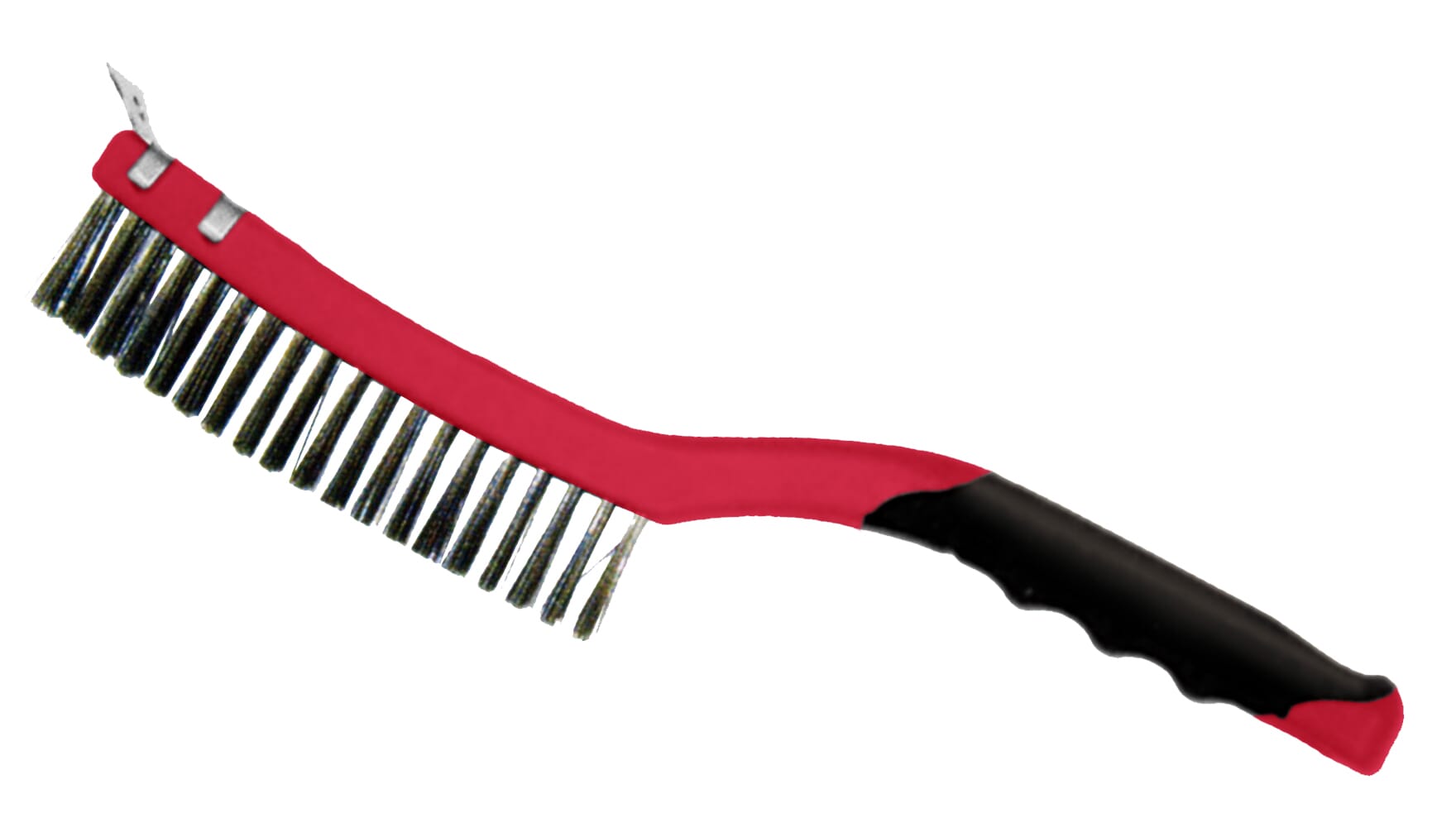 Ampro Wire Brush With Scraper Stainless Steel