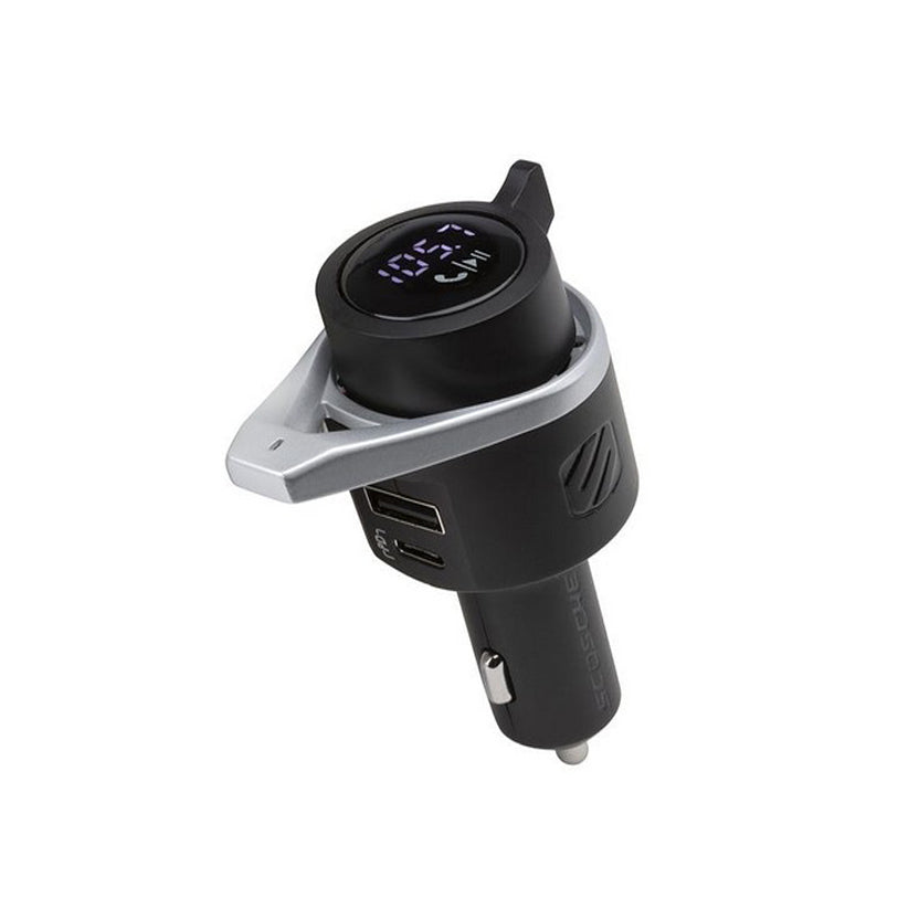 Scosche Bluetooth Fm Transmitter With 15W Usb-C And Usb Charger