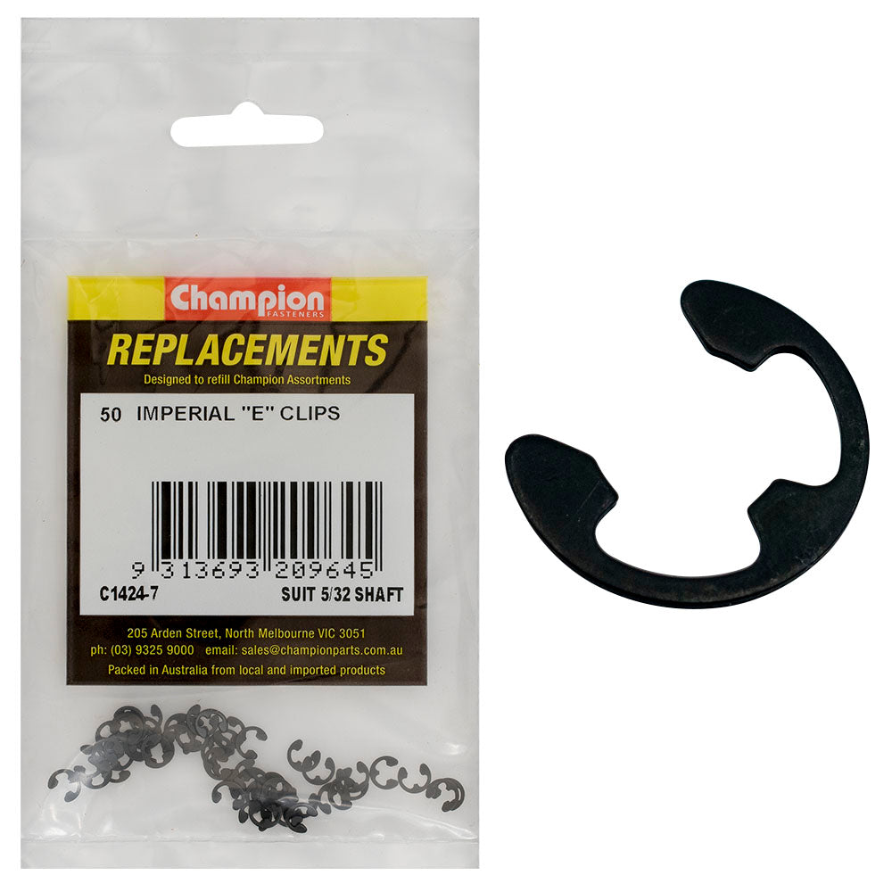 Champion E-Clip Suit 5/32 Shaft -50Pk