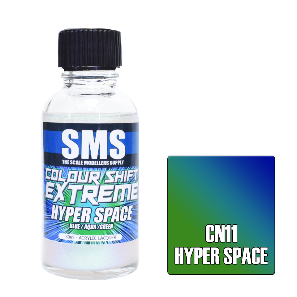 Airbrush Paint 30Ml Colour Shift Extreme Hyper Space Acrylic Lacquer Scale Modellers Supply