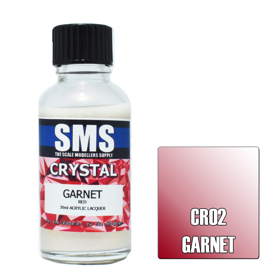 Airbrush Paint 30Ml Crystal Garnet Acrylic Lacquer Scale Modellers Supply