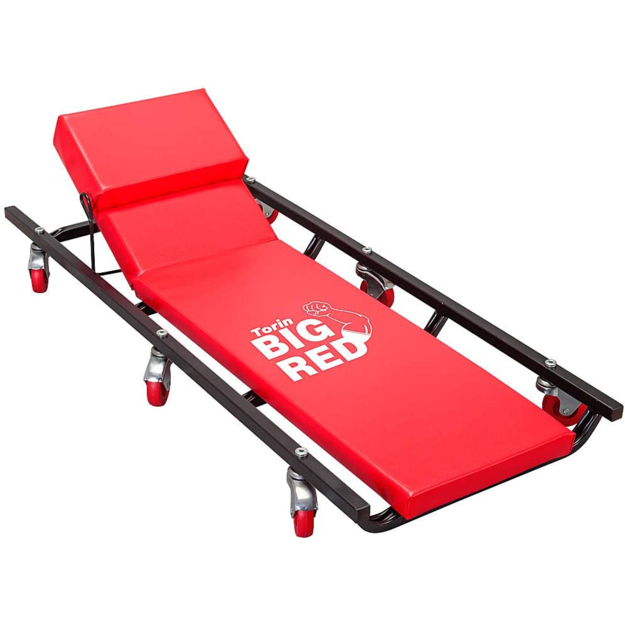 Torin - Big Red Tr6452 Steel Creeper 6 Wheels With Adjustable Head Rest