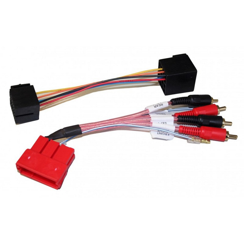 Amplified Audi / Porsche 1992 - 2014 Mini Iso 4 Channel Rca