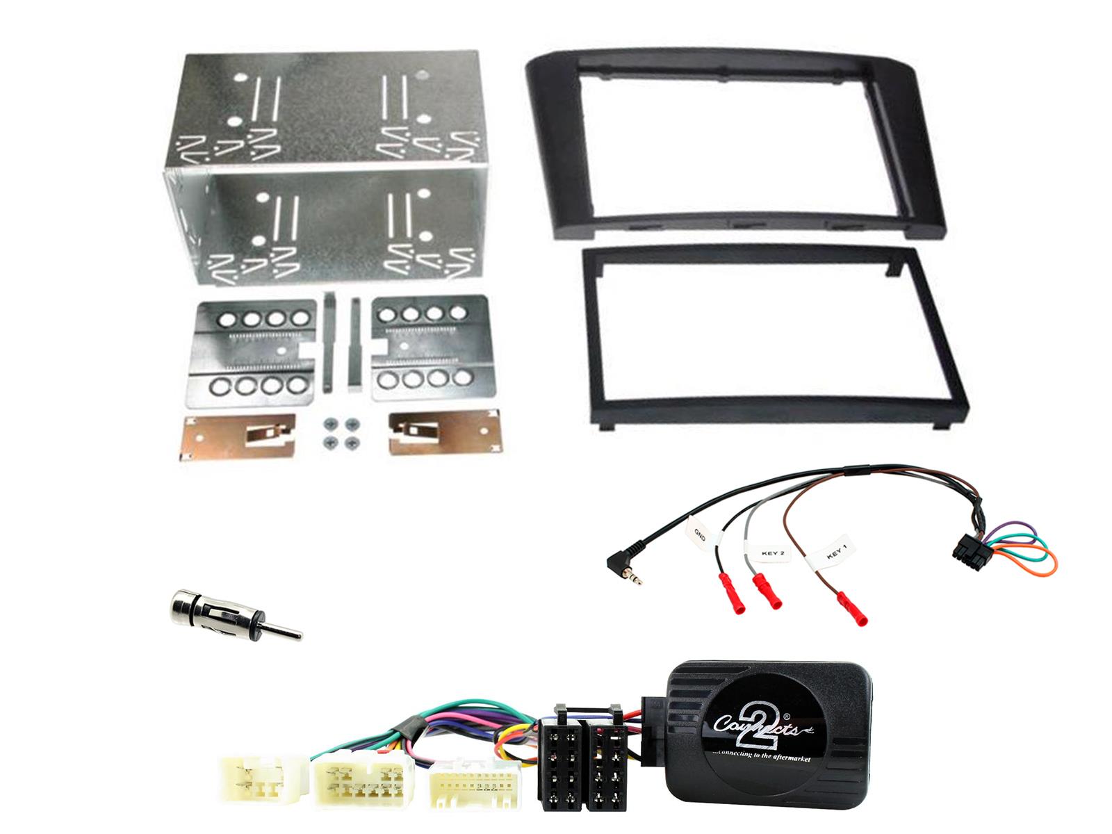 Fitting Kit Toyota Avensis 2003 - 2009 Double Din (Black) Complete Kit