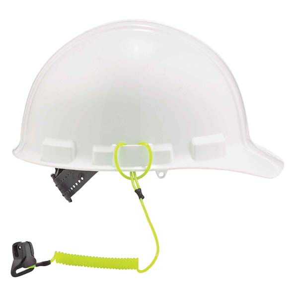 Ergodyne Coil Hard Hat Lanyard w/Clamp 0.9kg