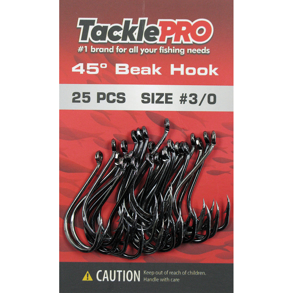 Tacklepro 45Deg. Beak Hook #3/0 - 25Pc