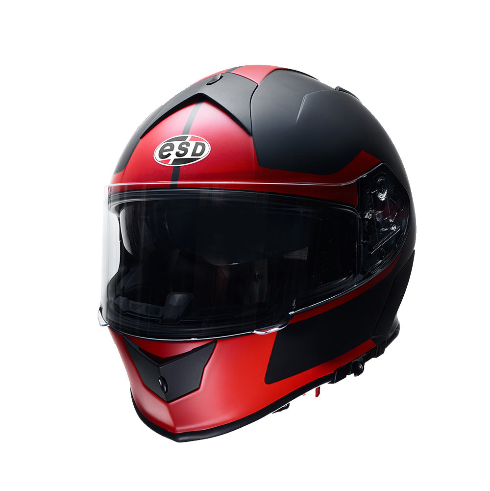 Motorcycle Helmet Eldorado E20 Full Face Large Black/Red