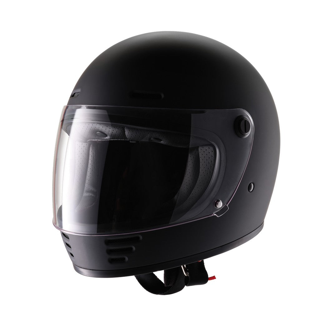 Motorcycle Helmet Eldorado E70 Retro Design Xs Matt Black