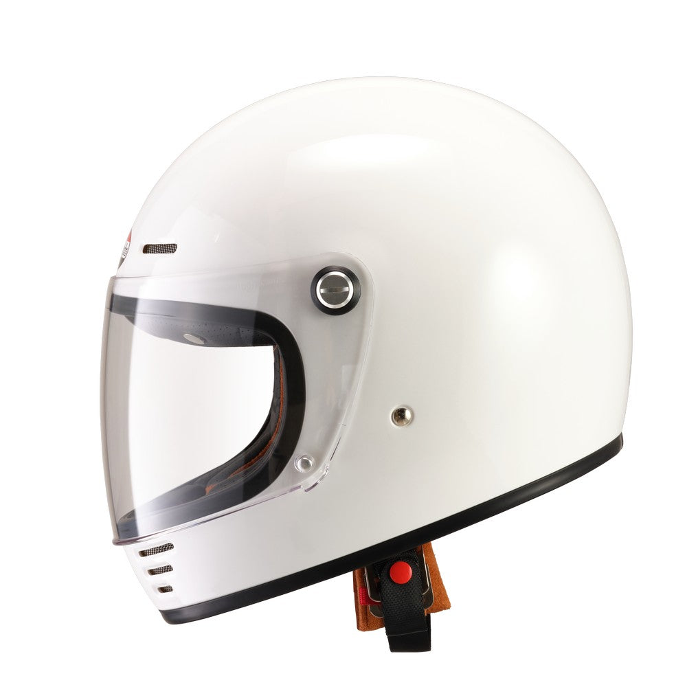Motorcycle Helmet Eldorado E70 Retro Design Medium White