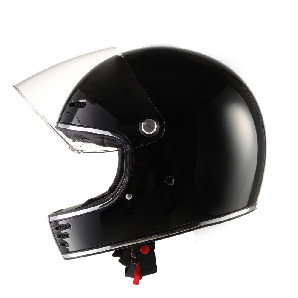 Motorcycle Helmet Eldorado E70 Retro Design Small Gloss Black