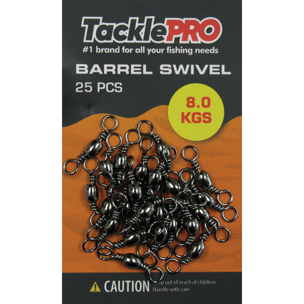 Tacklepro Barrel Swivel 8.0Kg - 25Pc