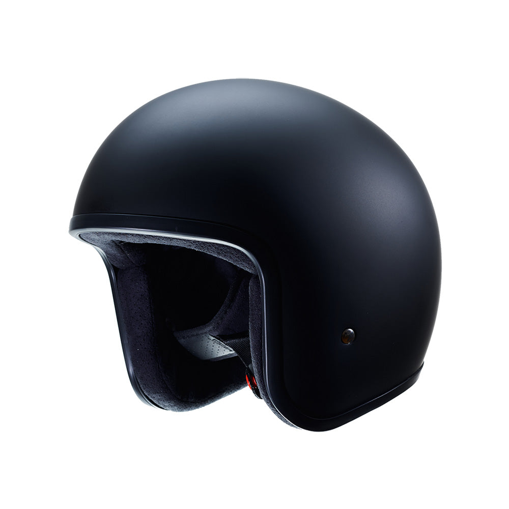 Motorcycle Helmet Eldorado Exr Open Face Xs Matte Black Low Profile