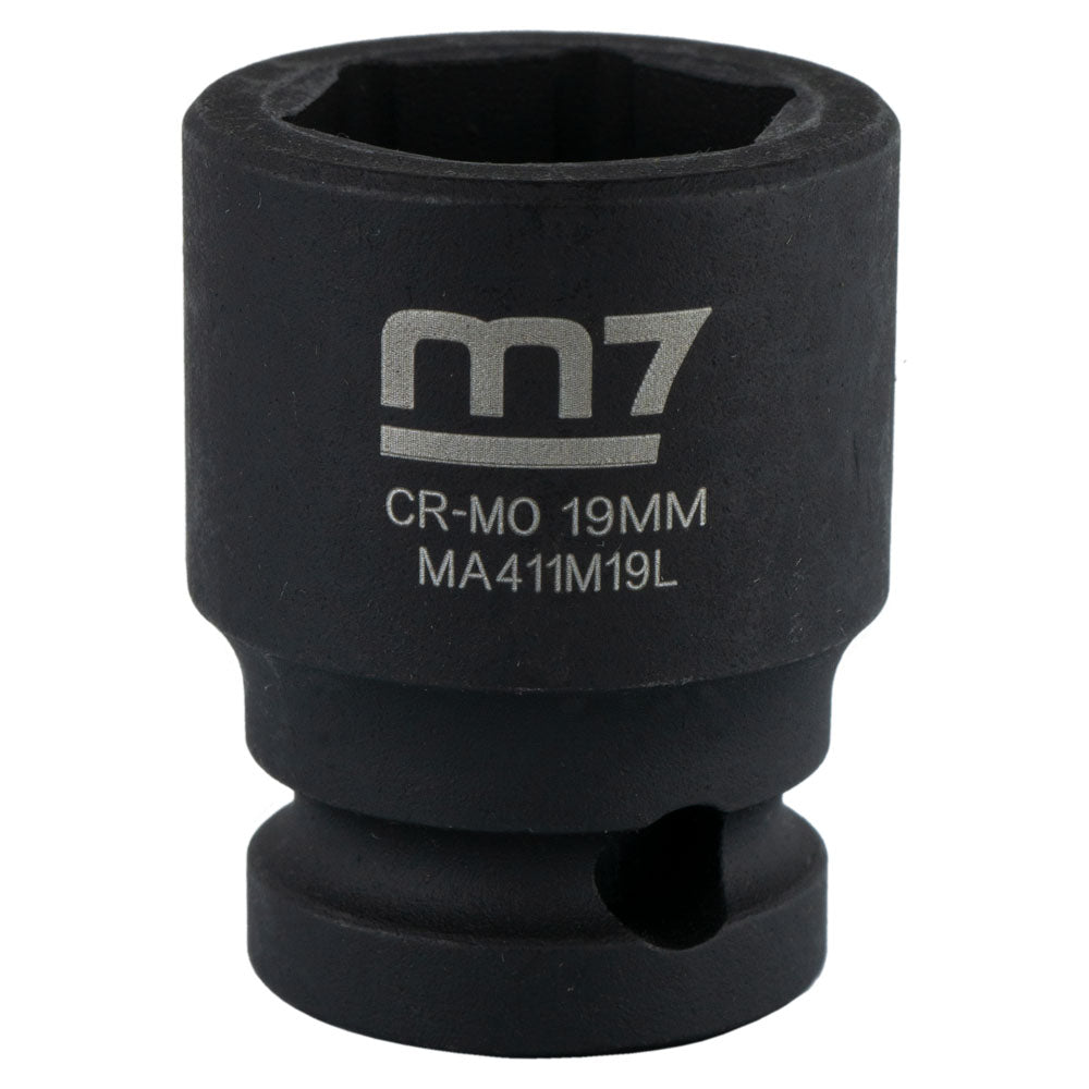 M7 Impact Socket 1/2In Dr. 19Mm