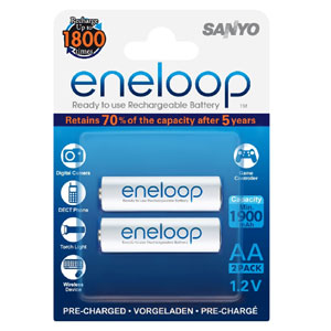 Panasoniceneloop1900Mah1.2V Rechargeableaa(2Pk)-Bk-3Mcce/2Ba