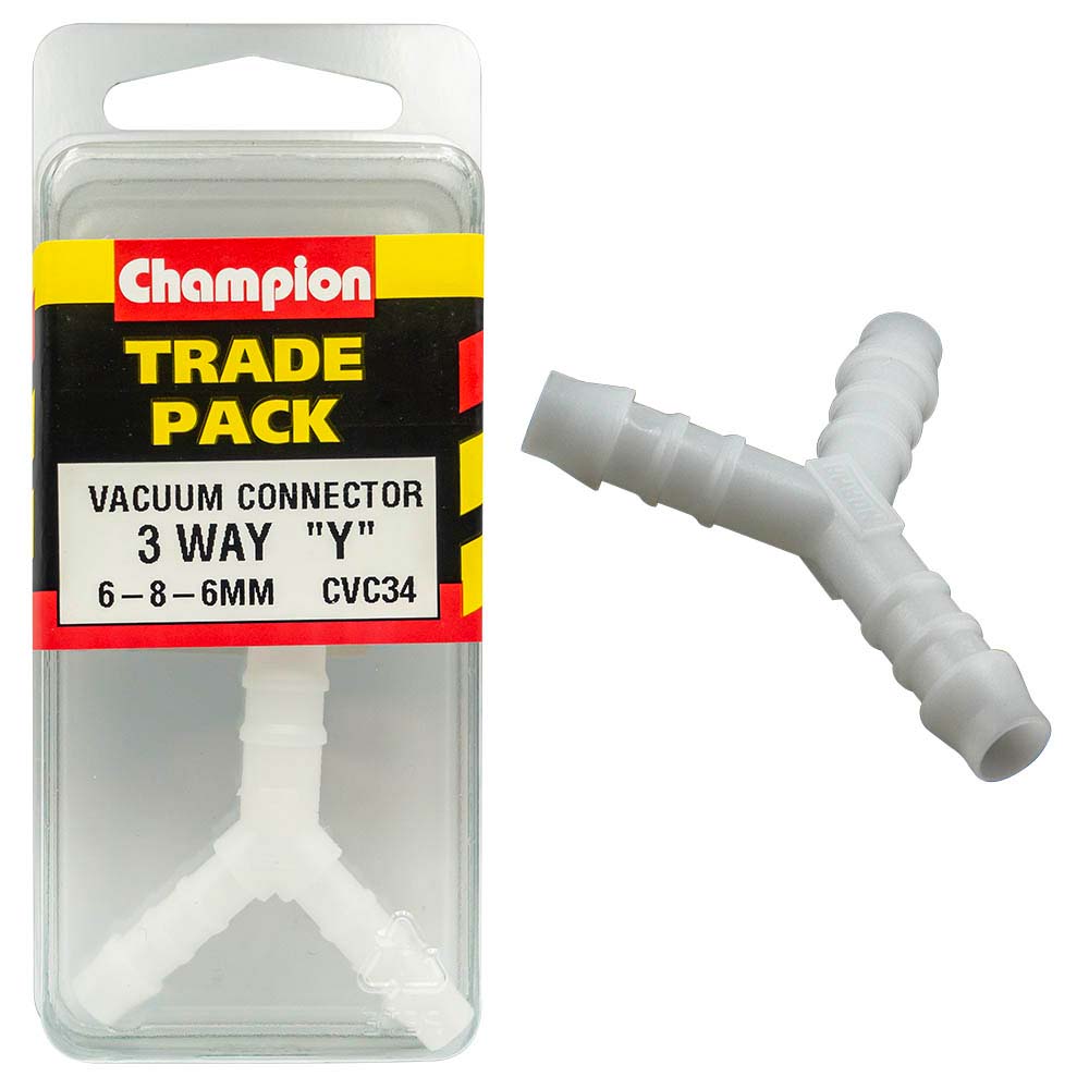 Champion Vacuum Hose - Reduc. Y Piece 6Mm X 8Mm X 6Mm