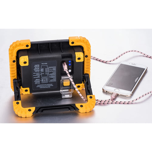 Led Rechargeable Work Light With Power Bank
