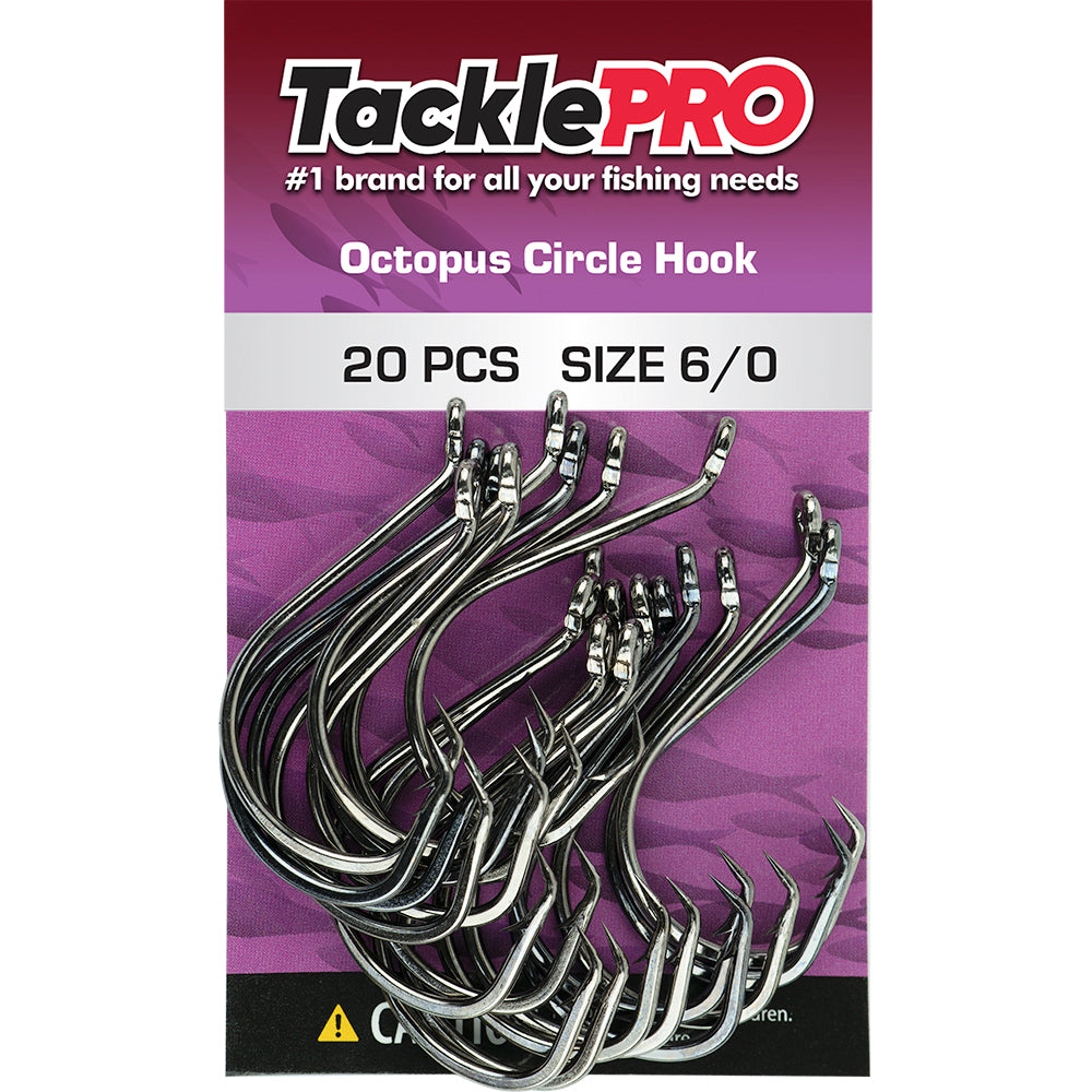 thumbnail image 2 of DS Custom Tackle 25pc Offset Octopus Circle Hooks - Sizes 6/0 To 10/0, Black 2 of 6