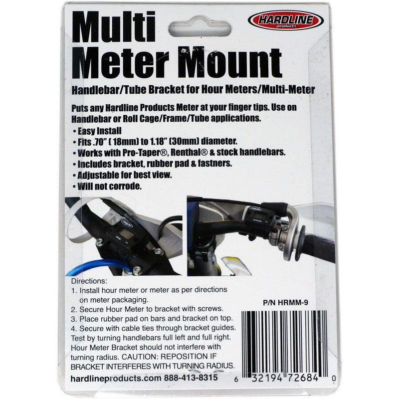 Multimeter Mount Bracket For Handlebar Or Tube Installation Of Hardline Products Hour Meters.