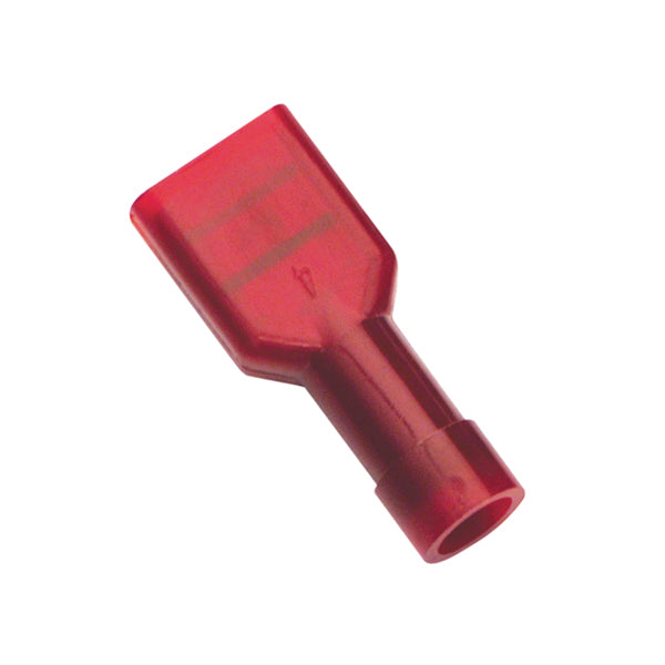 Champion Red Female Insulated Push-On Spade Terminal - 100Pk